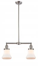 Innovations Lighting 209-SN-G191 - Bellmont - 2 Light - 21 inch - Brushed Satin Nickel - Stem Hung - Adjustable Island Light