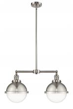 Innovations Lighting 209-SN-HFS-82-SN - Hampden - 2 Light - 18 inch - Brushed Satin Nickel - Stem Hung - Adjustable Island Light