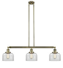 Innovations Lighting 213-AB-G72 - Bell - 3 Light - 41 inch - Antique Brass - Stem Hung - Adjustable Island Light