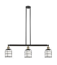 Innovations Lighting 213-BAB-G51-CE - Bell Cage - 3 Light - 39 inch - Black Antique Brass - Stem Hung - Adjustable Island Light