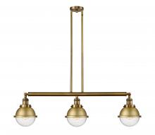 Innovations Lighting 213-BB-HFS-64-BB - Hampden - 3 Light - 40 inch - Brushed Brass - Stem Hung - Adjustable Island Light