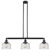 Innovations Lighting 213-OB-G74 - Bell - 3 Light - 41 inch - Oil Rubbed Bronze - Stem Hung - Adjustable Island Light