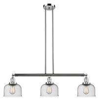 Innovations Lighting 213-PC-G74 - Bell - 3 Light - 41 inch - Polished Chrome - Stem Hung - Adjustable Island Light