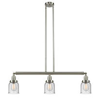 Innovations Lighting 213-SN-G54 - Bell - 3 Light - 38 inch - Brushed Satin Nickel - Stem Hung - Adjustable Island Light
