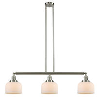 Innovations Lighting 213-SN-G71 - Bell - 3 Light - 41 inch - Brushed Satin Nickel - Stem Hung - Adjustable Island Light