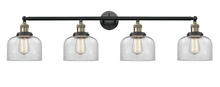 Innovations Lighting 215-BAB-G72 - Bell - 4 Light - 44 inch - Black Antique Brass - Adjustable Bath Vanity Light