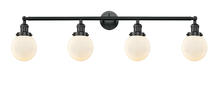Innovations Lighting 215-BK-G201-6 - Beacon - 4 Light - 42 inch - Matte Black - Adjustable Bath Vanity Light