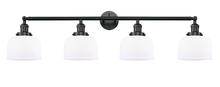 Innovations Lighting 215-BK-G71 - Bell - 4 Light - 44 inch - Matte Black - Adjustable Bath Vanity Light