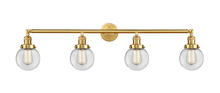Innovations Lighting 215-SG-G202-6 - Beacon - 4 Light - 42 inch - Satin Gold - Adjustable Bath Vanity Light