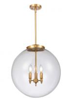 Innovations Lighting 221-3S-SG-G202-18 - Beacon - 3 Light - 18 inch - Satin Gold - Cord hung - Pendant