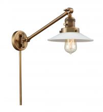 Innovations Lighting 237-BB-G1 - Halophane - 1 Light - 9 inch - Brushed Brass -Adjustable Swing Arm