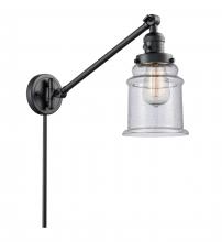 Innovations Lighting 237-BK-G184 - Canton - 1 Light - 8 inch - Matte Black -Adjustable Swing Arm