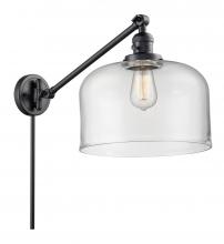 Innovations Lighting 237-BK-G72-L - Bell - 1 Light - 12 inch - Matte Black -Adjustable Swing Arm