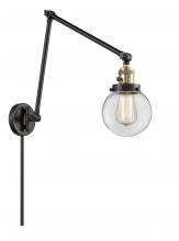 Innovations Lighting 238-BAB-G202-6 - Beacon - 1 Light - 6 inch - Black Antique Brass -Adjustable Swing Arm