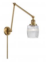 Innovations Lighting 238-BB-G302 - Colton - 1 Light - 8 inch - Brushed Brass -Adjustable Swing Arm