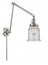Innovations Lighting 238-PC-G184 - Canton - 1 Light - 6 inch - Polished Chrome -Adjustable Swing Arm