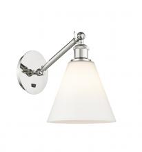 Innovations Lighting 317-1W-PN-GBC-81 - Berkshire - 1 Light - 8 inch - Polished Nickel - Adjustable Sconce