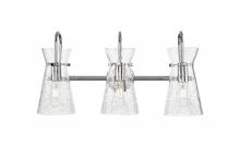 Innovations Lighting 385-3W-PC-G385-5CL - Nichole - 3 Light - 24 inch - Polished Chrome - Bath Vanity Light