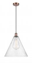 Innovations Lighting 516-1P-AC-GBC-164 - Berkshire - 1 Light - 16 inch - Antique Copper - Cord hung - Pendant