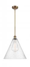 Innovations Lighting 516-1S-BB-GBC-164 - Berkshire - 1 Light - 16 inch - Brushed Brass - Pendant