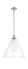 Innovations Lighting 516-1S-PC-GBC-162 - Berkshire - 1 Light - 16 inch - Polished Chrome - Pendant