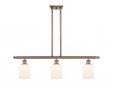 Innovations Lighting 516-3I-AC-G559-5GWH - Bridal Veil - 3 Light - 36 inch - Antique Copper - Cord hung - Island Light