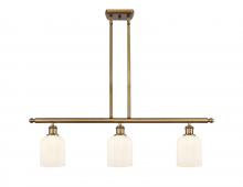 Innovations Lighting 516-3I-BB-G559-5GWH - Bridal Veil - 3 Light - 36 inch - Brushed Brass - Cord hung - Island Light