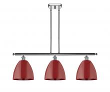 Innovations Lighting 516-3I-PC-MBD-9-RD - Plymouth - 3 Light - 36 inch - Polished Chrome - Cord hung - Island Light