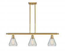 Innovations Lighting 516-3I-SG-G275 - Conesus - 3 Light - 36 inch - Satin Gold - Cord hung - Island Light