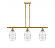 Innovations Lighting 516-3I-SG-G557-6CL - Vaz - 3 Light - 36 inch - Satin Gold - Cord hung - Island Light