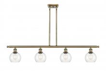 Innovations Lighting 516-4I-AB-G122-6 - Athens - 4 Light - 48 inch - Antique Brass - Cord hung - Island Light
