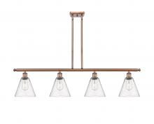 Innovations Lighting 516-4I-AC-GBC-84 - Berkshire - 4 Light - 48 inch - Antique Copper - Cord hung - Island Light