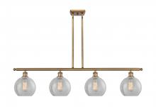 Innovations Lighting 516-4I-BB-G125 - Athens - 4 Light - 48 inch - Brushed Brass - Cord hung - Island Light