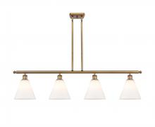 Innovations Lighting 516-4I-BB-GBC-81 - Berkshire - 4 Light - 48 inch - Brushed Brass - Cord hung - Island Light