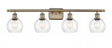 Innovations Lighting 516-4W-AB-G122-6 - Athens - 4 Light - 36 inch - Antique Brass - Bath Vanity Light