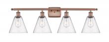 Innovations Lighting 516-4W-AC-GBC-84 - Berkshire - 4 Light - 38 inch - Antique Copper - Bath Vanity Light