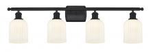 Innovations Lighting 516-4W-BK-G559-5GWH - Bridal Veil - 4 Light - 35 inch - Matte Black - Bath Vanity Light