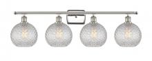 Innovations Lighting 516-4W-PN-G122C-8CL - Athens - 4 Light - 38 inch - Polished Nickel - Bath Vanity Light
