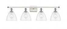 Innovations Lighting 516-4W-WPC-GBD-752 - Bristol - 4 Light - 38 inch - White Polished Chrome - Bath Vanity Light