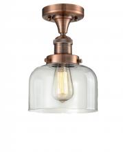 Innovations Lighting 517-1CH-AC-G72-LED - Bell - 1 Light - 8 inch - Antique Copper - Semi-Flush Mount