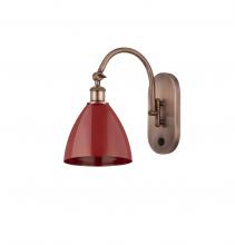 Innovations Lighting 518-1W-AC-MBD-75-RD - Plymouth - 1 Light - 8 inch - Antique Copper - Adjustable Swing Arm