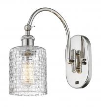 Innovations Lighting 518-1W-PN-G112C-5CL - Cobbleskill - 1 Light - 5 inch - Polished Nickel - Adjustable Swing Arm