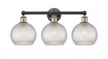 Innovations Lighting 616-3W-BAB-G122C-8CL - Athens - 3 Light - 26 inch - Black Antique Brass - Bath Vanity Light