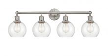 Innovations Lighting 616-4W-SN-G122-6 - Athens - 4 Light - 33 inch - Brushed Satin Nickel - Bath Vanity Light