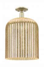 Innovations Lighting 716-1C-AB-G559-12ME - Bridal Veil - 1 Light - 12 inch - Antique Brass - Semi-Flush Mount