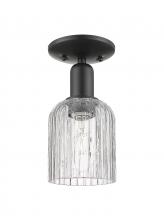 Innovations Lighting 716-1C-BK-G559-5CL - Bridal Veil - 1 Light - 6 inch - Matte Black - Semi-Flush Mount