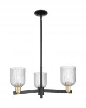 Innovations Lighting 716-3CR-BAB-G559-5SDY - Bridal Veil - 3 Light - 18 inch - Black Antique Brass - Flush Mount