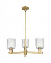 Innovations Lighting 716-3CR-BB-G559-5SDY - Bridal Veil - 3 Light - 18 inch - Brushed Brass - Flush Mount