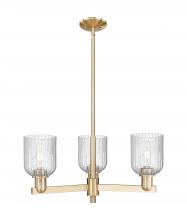Innovations Lighting 716-3CR-CB-G559-5SDY - Bridal Veil - 3 Light - 18 inch - Satin Nickel - Flush Mount