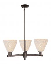Innovations Lighting 716-3CR-OB-NBD-75-NAT - Bristol Natural - 3 Light - 18 inch - Oil Rubbed Bronze - Flush Mount